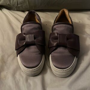 Buscemi slip on sneakers with bow and lock